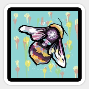 Purple honey bee Sticker
